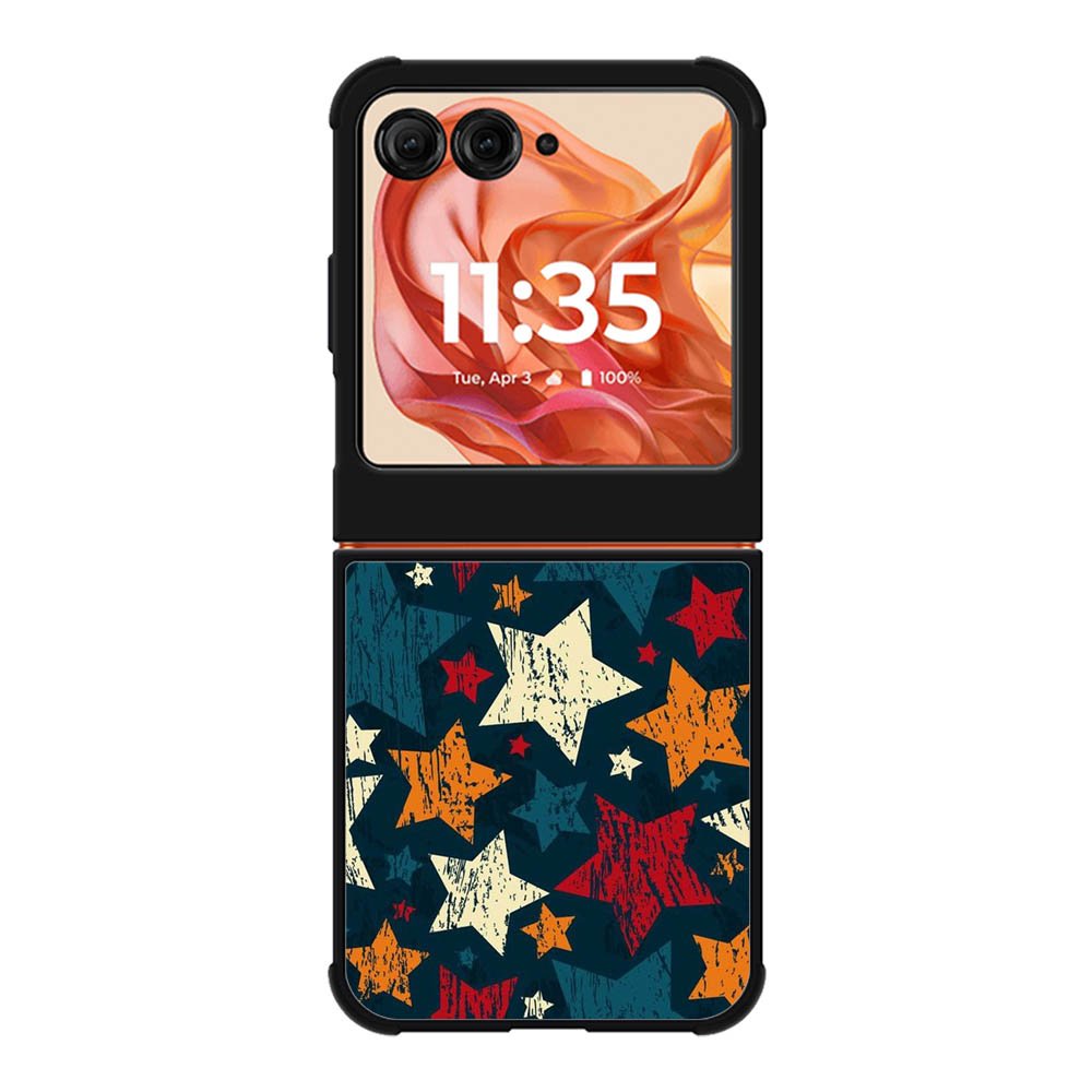 Star Pattren Motorola Moto Razr 2025/2024 , Moto Razr 60/50 Case BC1586
