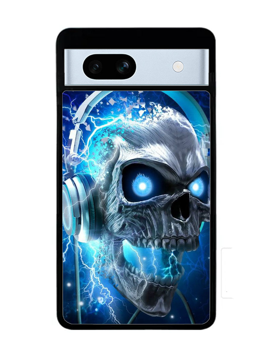 Skull Blue Google Pixel 7A Case
