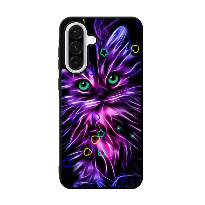 Cat Glow Purple 1st Samsung Galaxy A36 Case FE2608