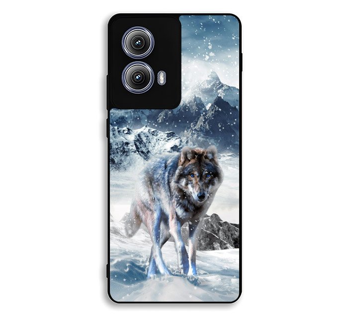 White Wolf Motorola Moto Edge 2024 Case FE0692