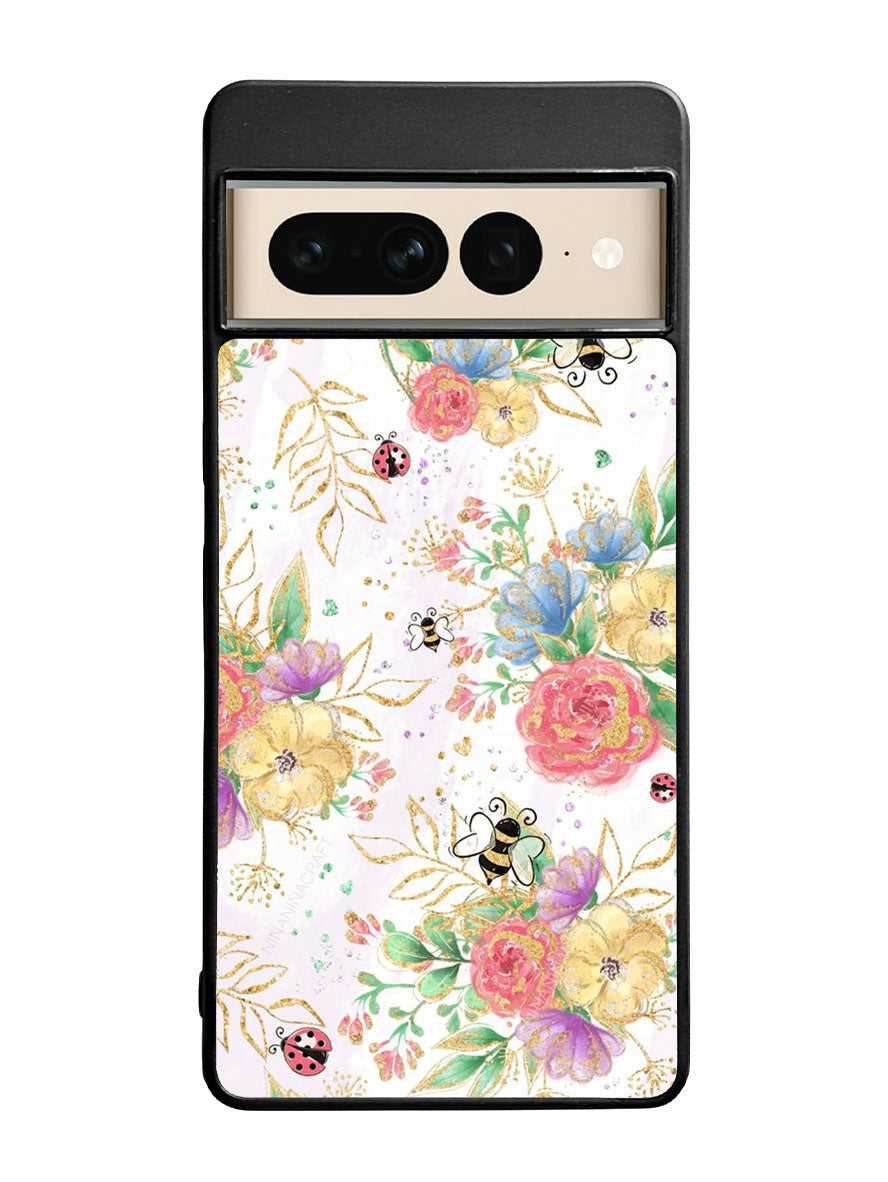 Bee Spring Flowers Google Pixel 7 Pro Case