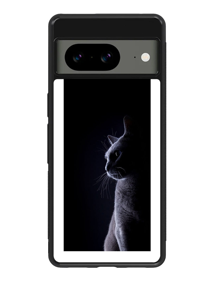 Cat Black White Google Pixel 8a Case