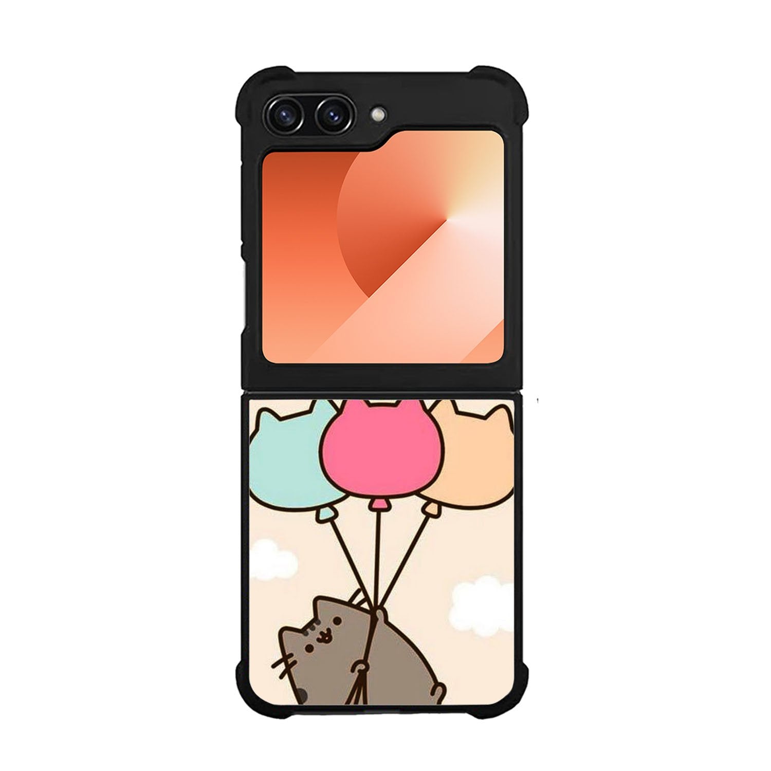 Pusheen the cat Happy Vibes Case Samsung Galaxy Z Flip 6 5G BC0118