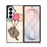 Pusheen the cat Happy Vibes Samsung Galaxy Z Fold 8 Ultra Case BC0118