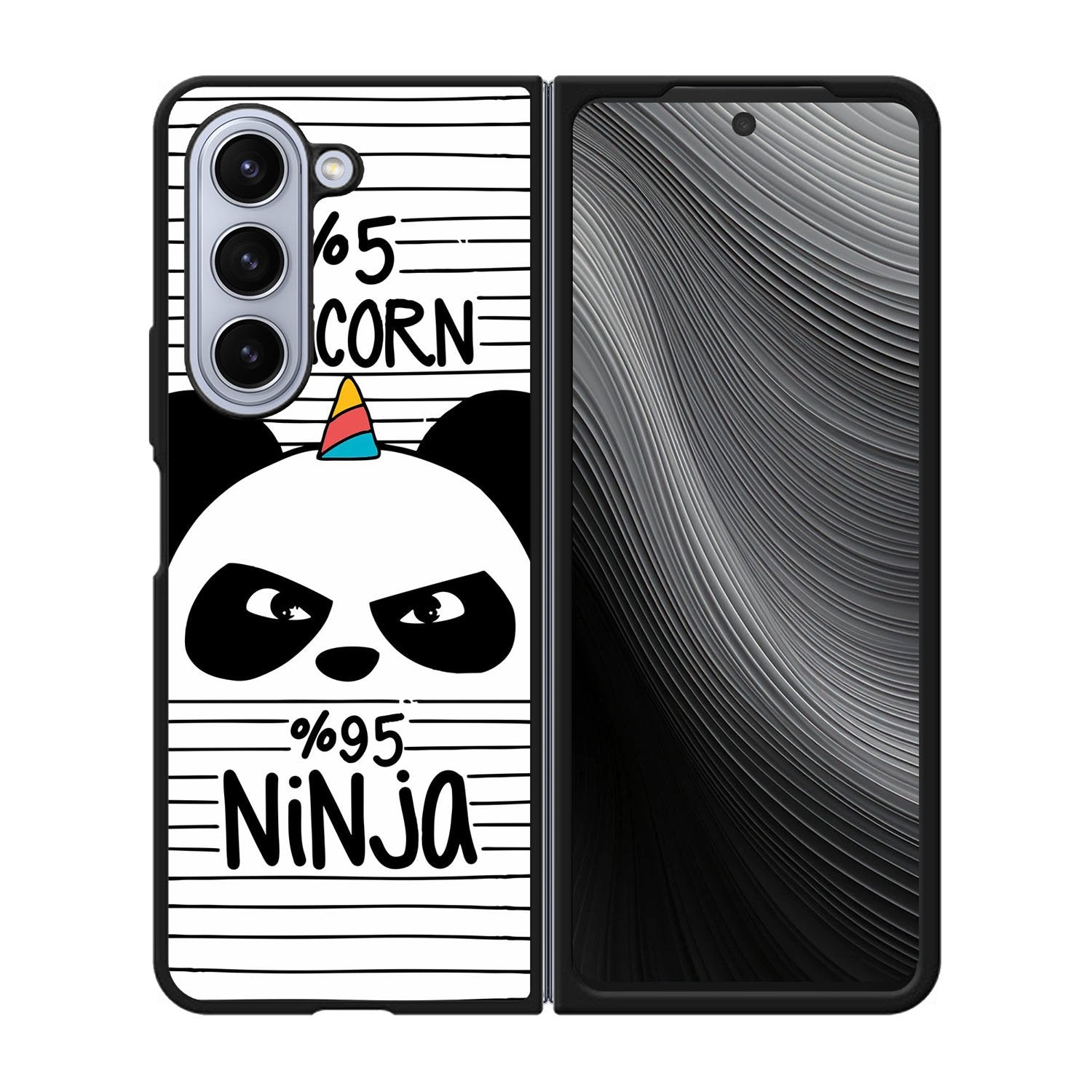 Panda Unicorn Wallpaper Case Samsung Galaxy z Fold 5 5G BC0114