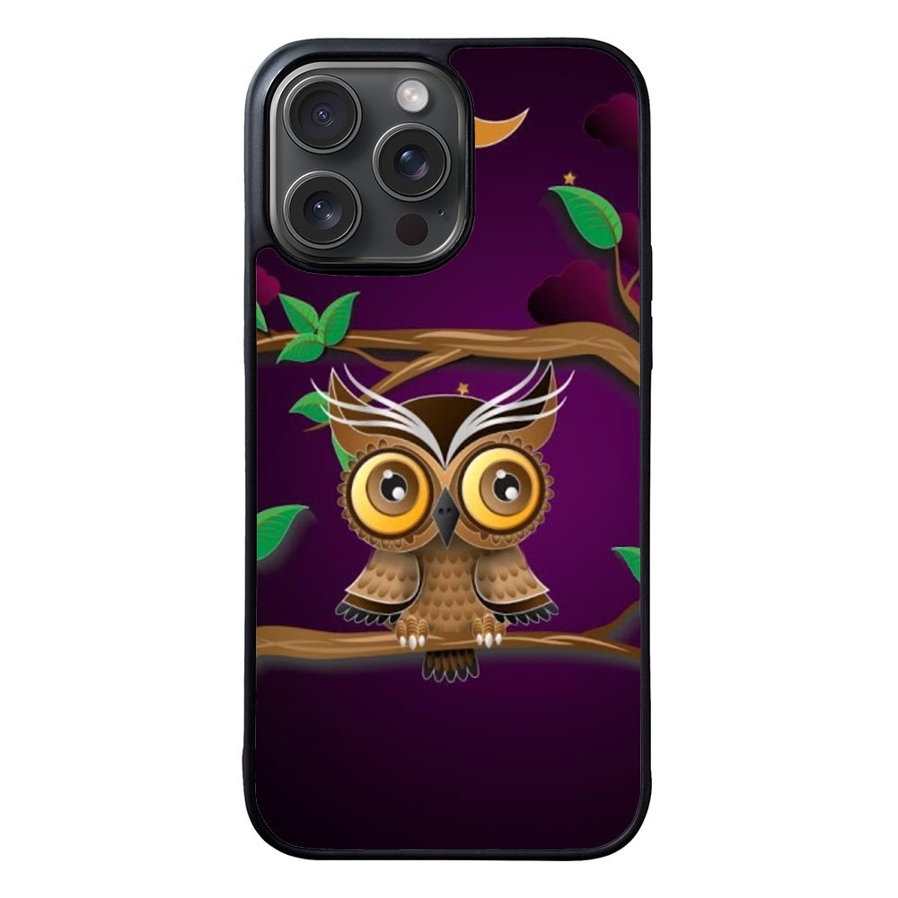 The Owl Purple Midnight Case iPhone 15 Pro BC0098