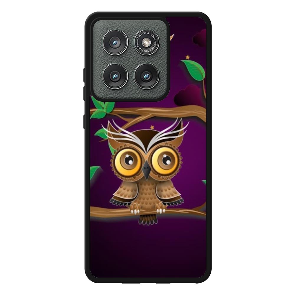 The Owl Purple Midnight Case Motorola Moto Edge 2025 BC0098