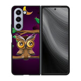 The Owl Purple Midnight Case Samsung Galaxy z Fold 5 5G BC0098
