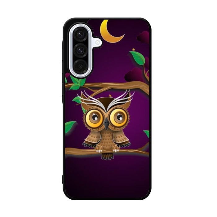 The Owl Purple Midnight Samsung Galaxy A36 Case BC0098