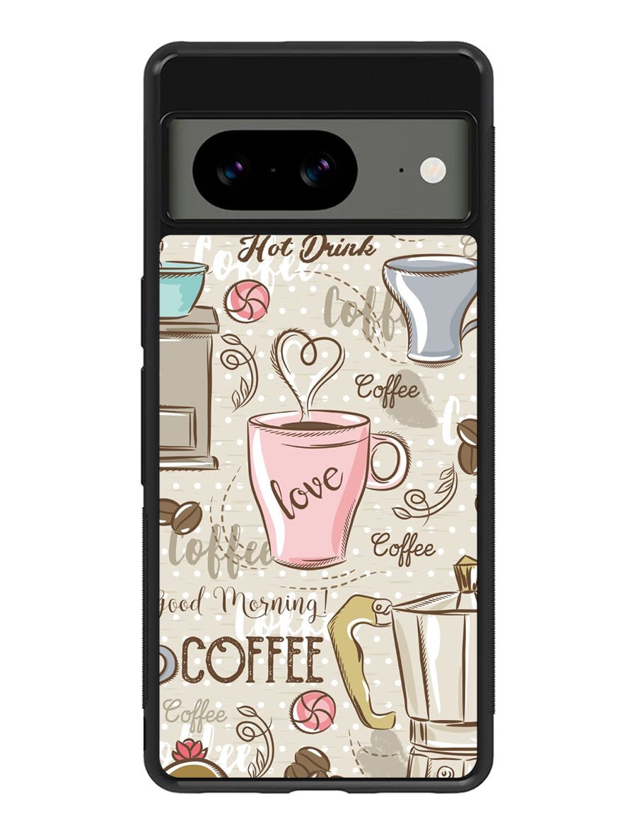 Coffee Wallpaper Cute Google Pixel 8a Case