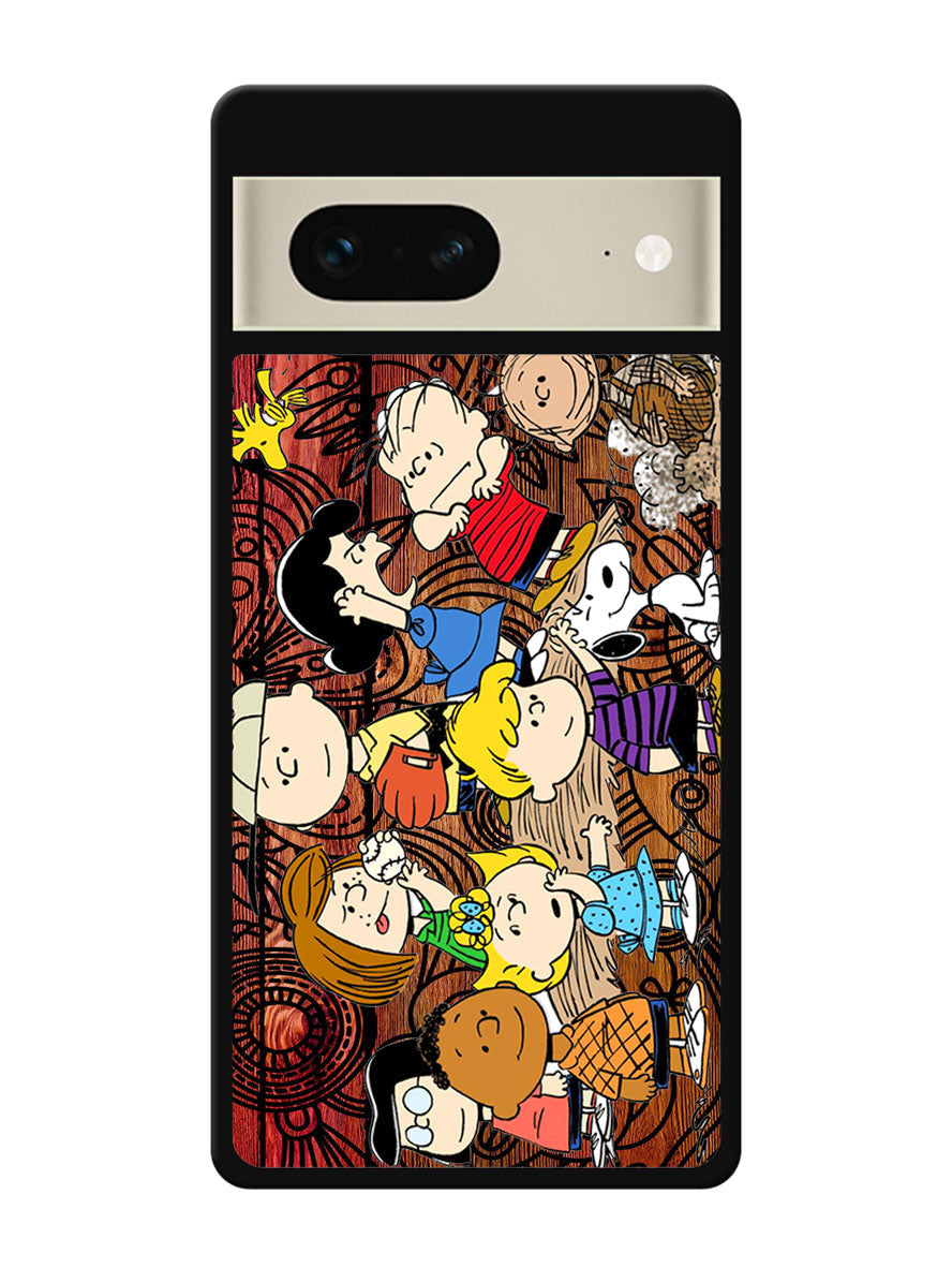 Peanuts In Background Wood Art Google Pixel 7 Case