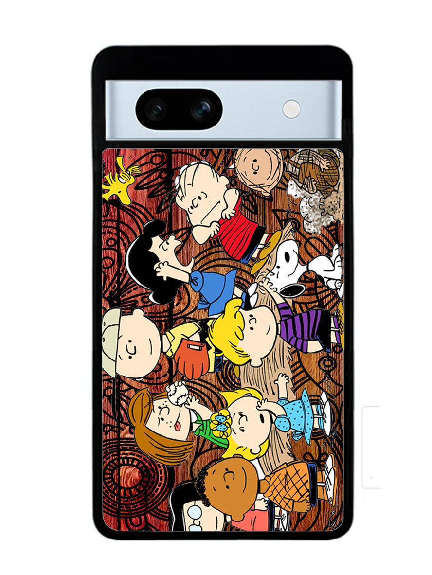 Peanuts In Background Wood Art Google Pixel 7A Case