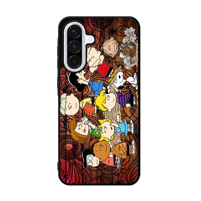 Peanuts In Background Wood Art Samsung Galaxy A36 Case FE6841