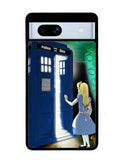Alice Wonderland On Tardis Google Pixel 7A Case