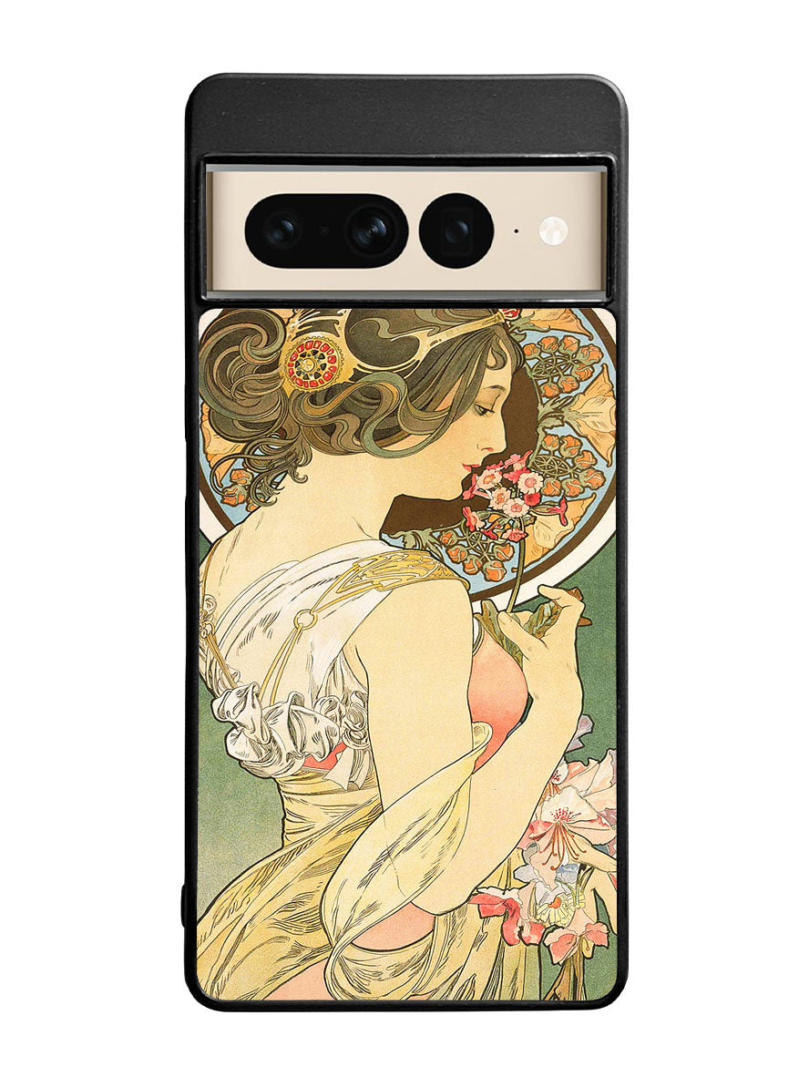 Alphonse Mucha Primrose Art Nouveau Google Pixel 7 Pro Case