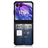 Dark Blue Tardis Doctor Who Toy Motorola Moto Razr 2024 , Moto Razr 50 Case