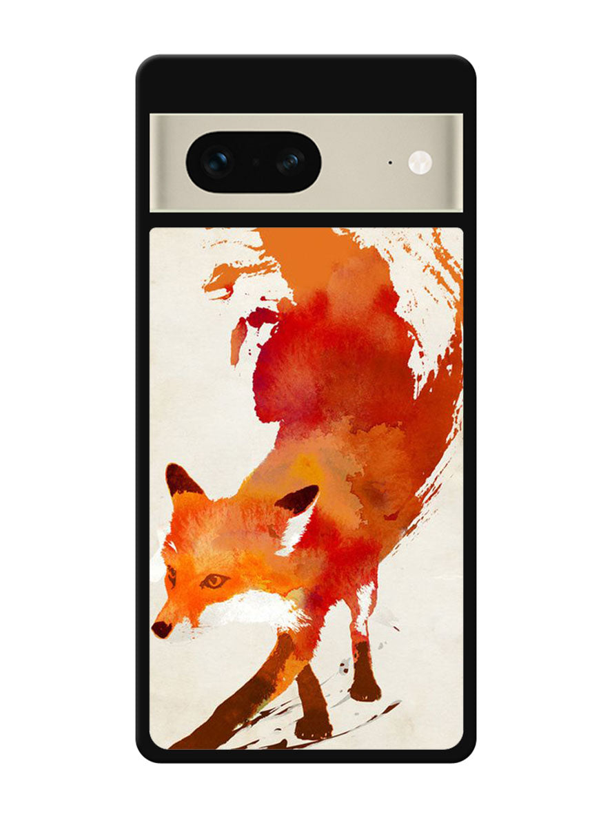 Watercolor art orange red fox animal Google Pixel 7 Case