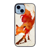 Watercolor art orange red fox animal Case iPhone 15 Plus BC1052