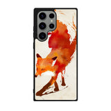 Watercolor art orange red fox animal Case Samsung Galaxy S24 Ultra 5G BC1052