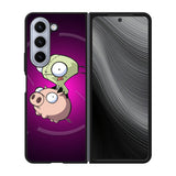 Invader Zim Gir Piggy Case Samsung Galaxy z Fold 5 5G BC1056