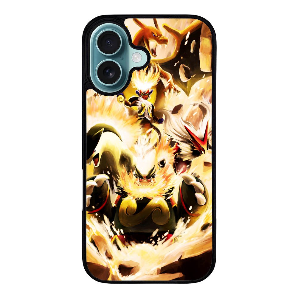 Pokemon Charizard Infernape Case iPhone 16 Plus BC1061