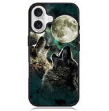 Wolfes Moon iPhone 16 Plus Case
