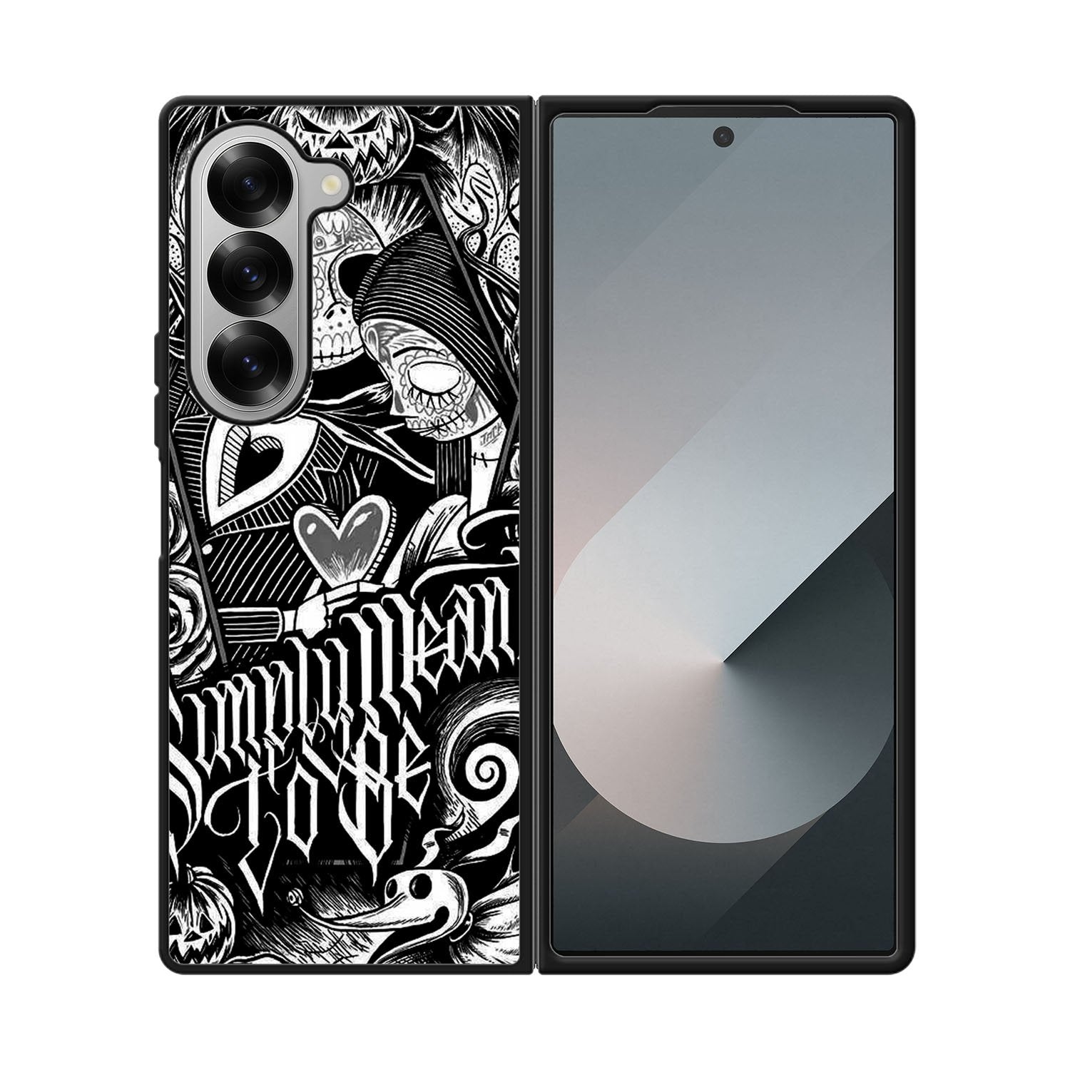 Jack And Sally Muertitos The Nightmare Before Christmas Case Samsung Galaxy Z Fold 6 5G BC1078