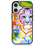 Neon Tiger And Monkey iPhone 16 Plus Case