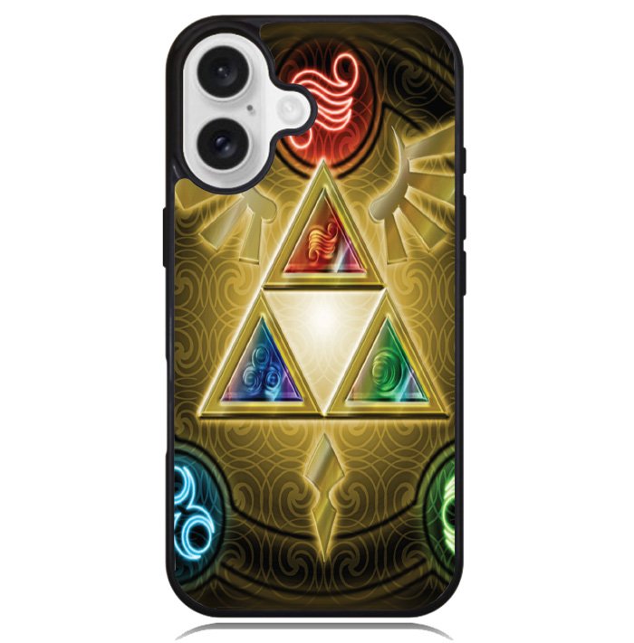 Zelda Triforce Element Case iPhone 16 BC1091