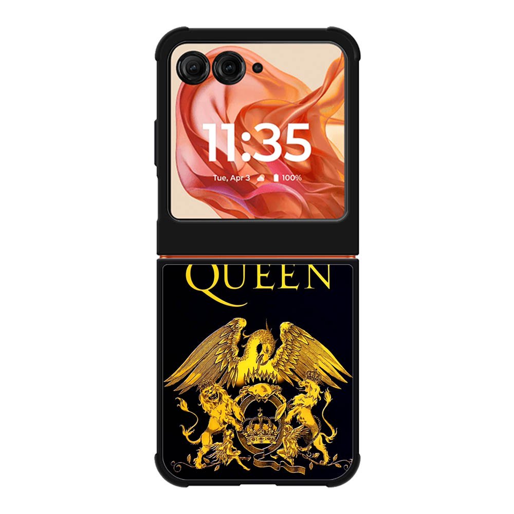 queen logo gold Motorola Moto Razr 2025/2024 , Moto Razr 60/50 Case BC1112