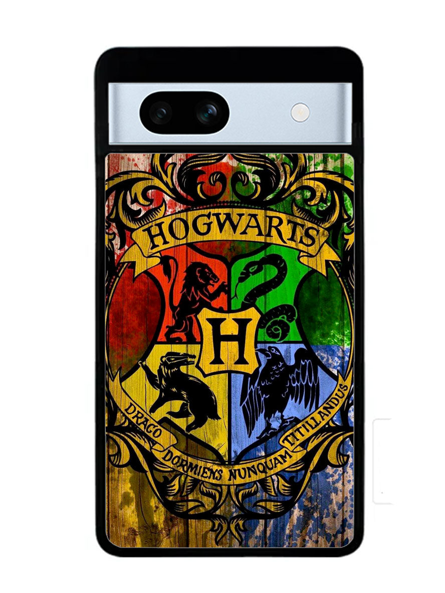 Harry Potter Hogwarts Logo wood Google Pixel 7A Case