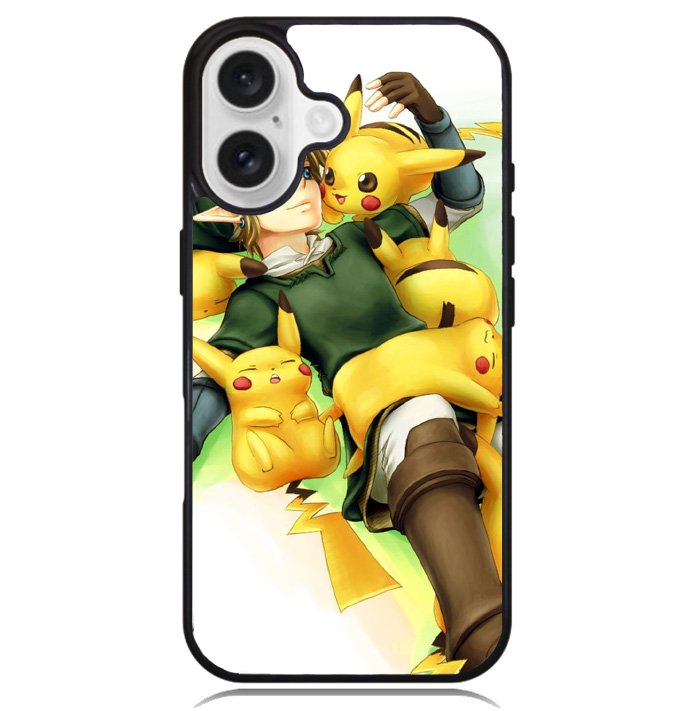 zelda with pikachu pokemon Case iPhone 16 BC1139