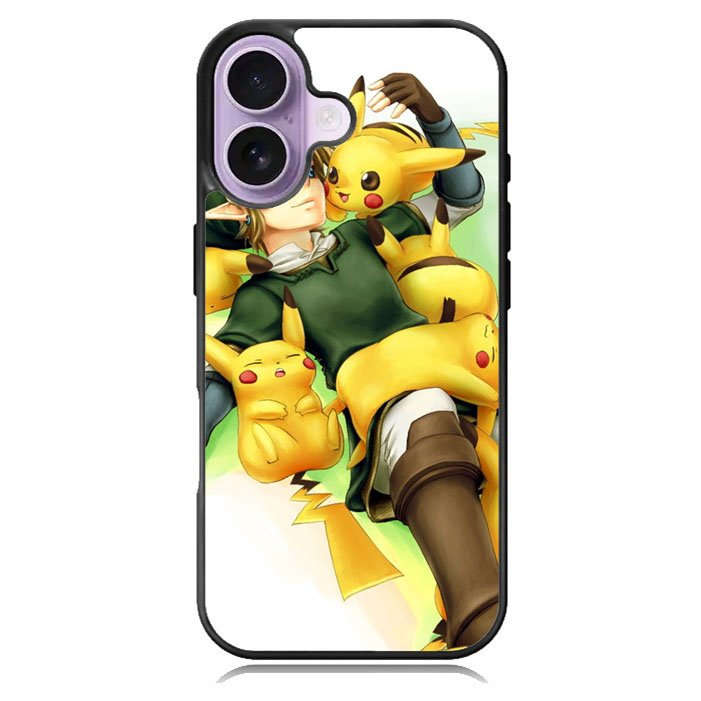 zelda with pikachu pokemon iPhone 17 Case BC1139