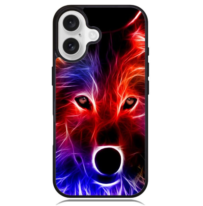 wolf glow line Z1432 iPhone 16 Plus Case