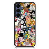 cartoon network collage Samsung Galaxy S25 FE Case BC1158
