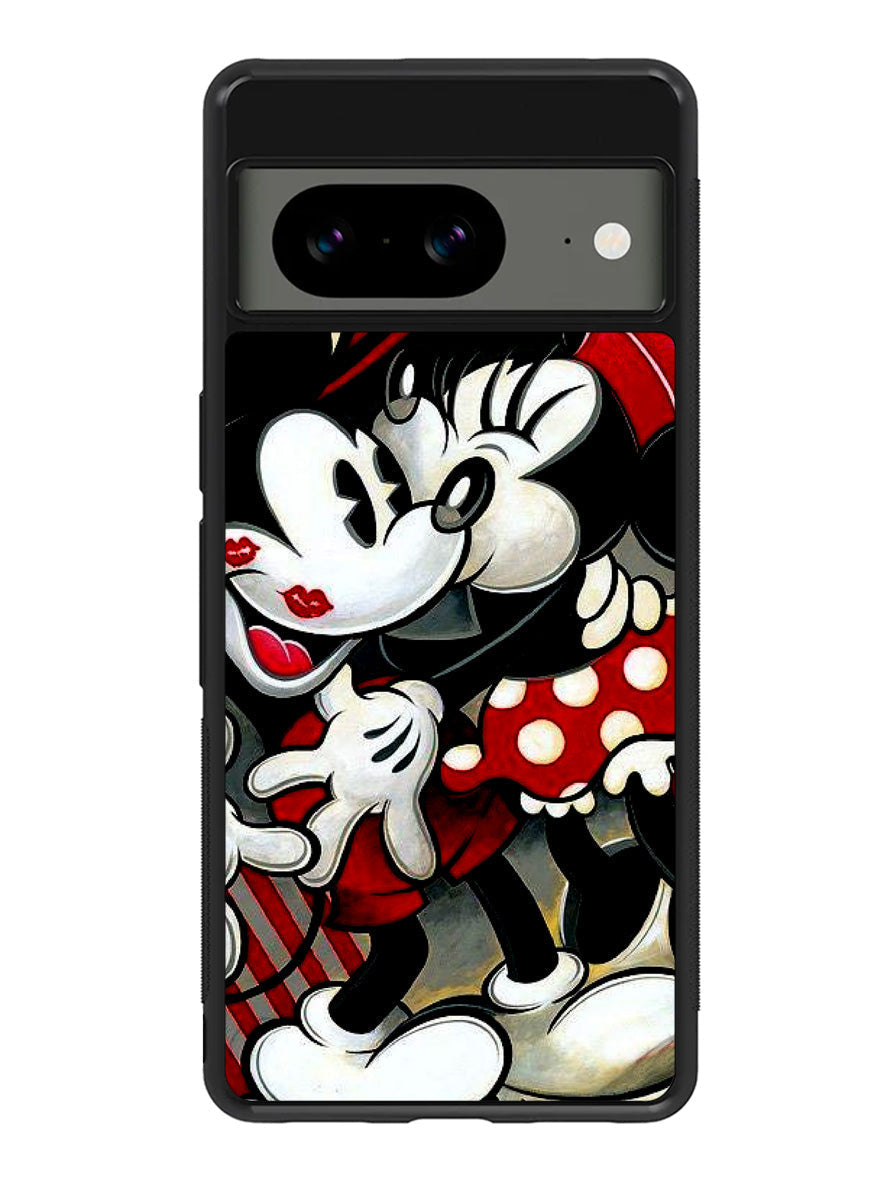 Hugs and Kisses Mickey Minnie mouse Google Pixel 8a Case