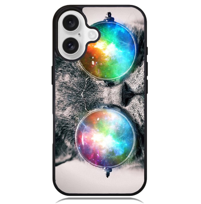 space cat glasses Case iPhone 16 BC1166