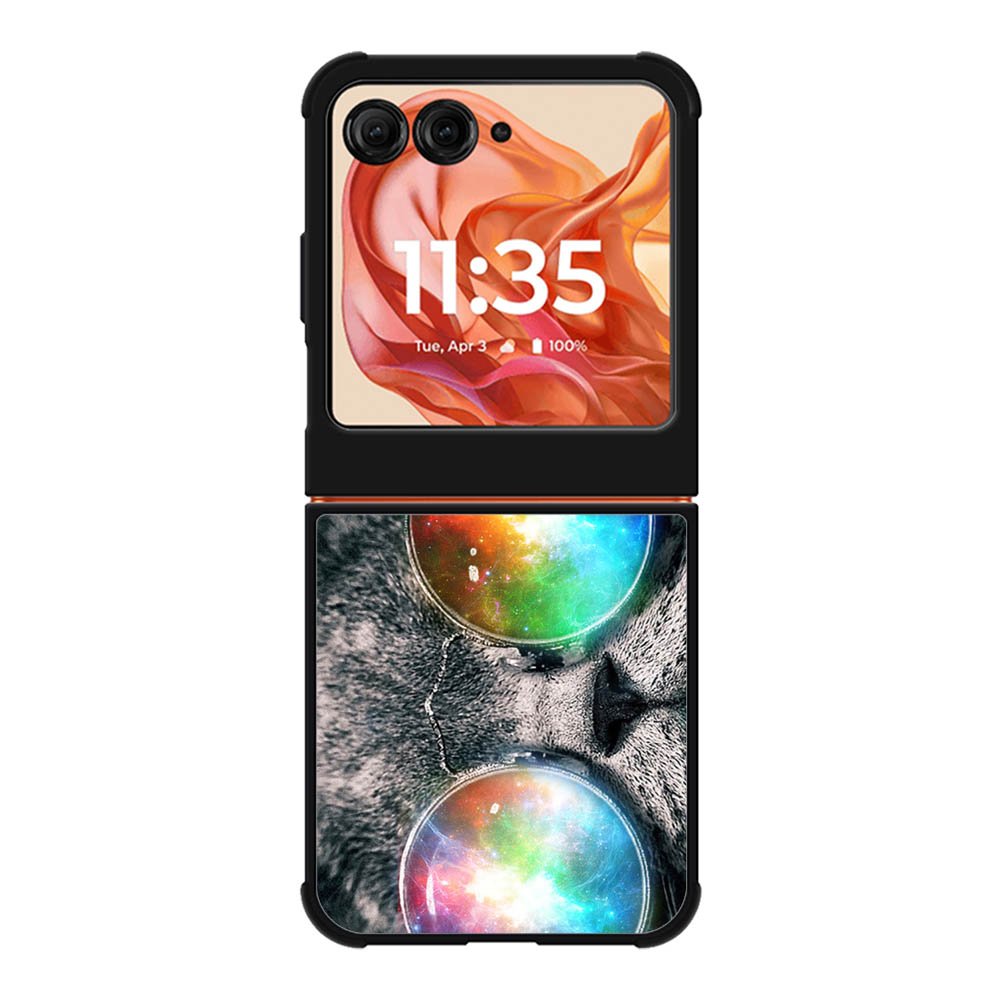 space cat glasses Motorola Moto Razr 2025/2024 , Moto Razr 60/50 Case BC1166
