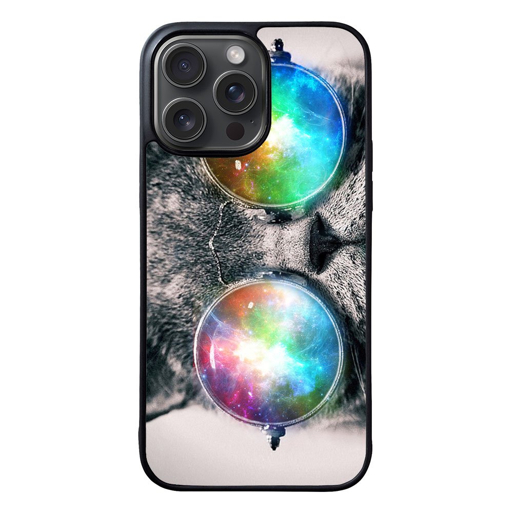 space cat glasses Case iPhone 15 Pro Max BC1166