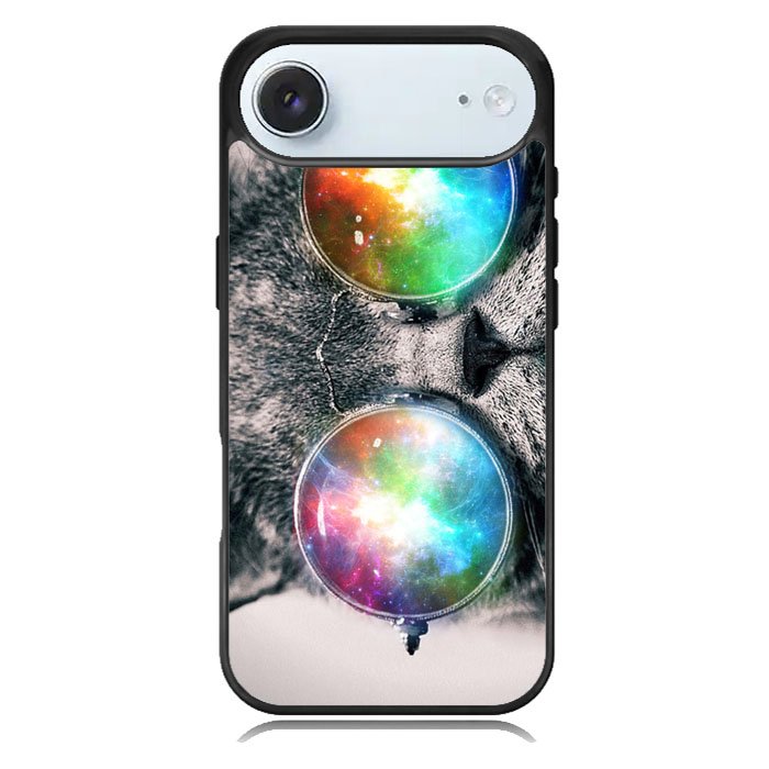 space cat glasses iPhone 17 Air Case BC1166