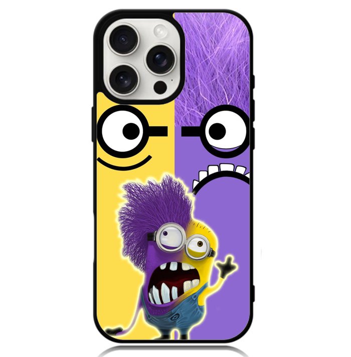 Minions Face Yellow And Purple Z2879 iPhone 16 Pro Max Case