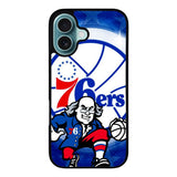 Philadelphia 76ers Case iPhone 16 Plus BC1234