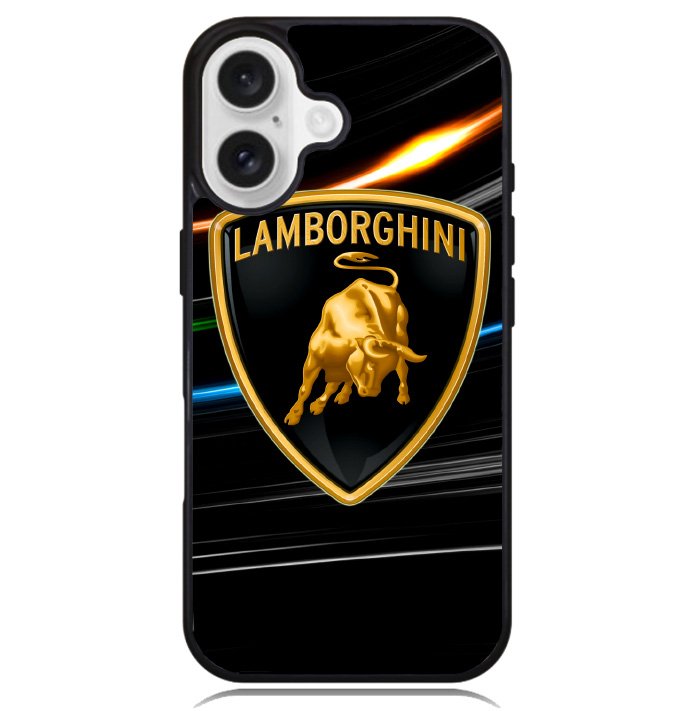 lamborghini logo black Case iPhone 16 BC1243