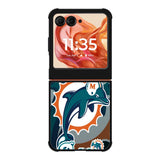 Miami Dolphins Nfl Motorola Moto Razr 2025/2024 , Moto Razr 60/50 Case BC1308