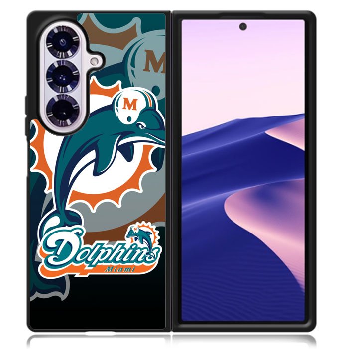 Miami Dolphins Nfl Samsung Galaxy Z Fold 7 5G Case BC1308