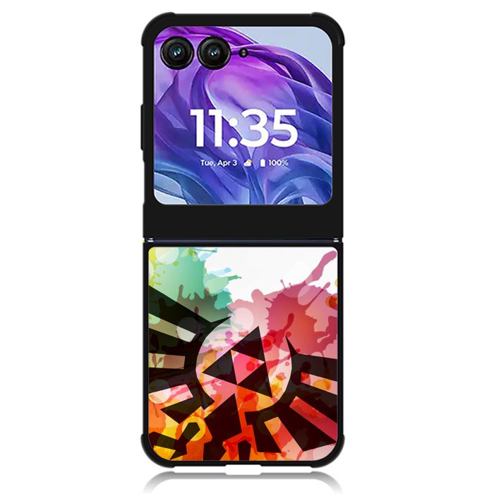 Legend of Zelda Symbol Paint Motorola Moto Razr 2024 , Moto Razr 50 Case
