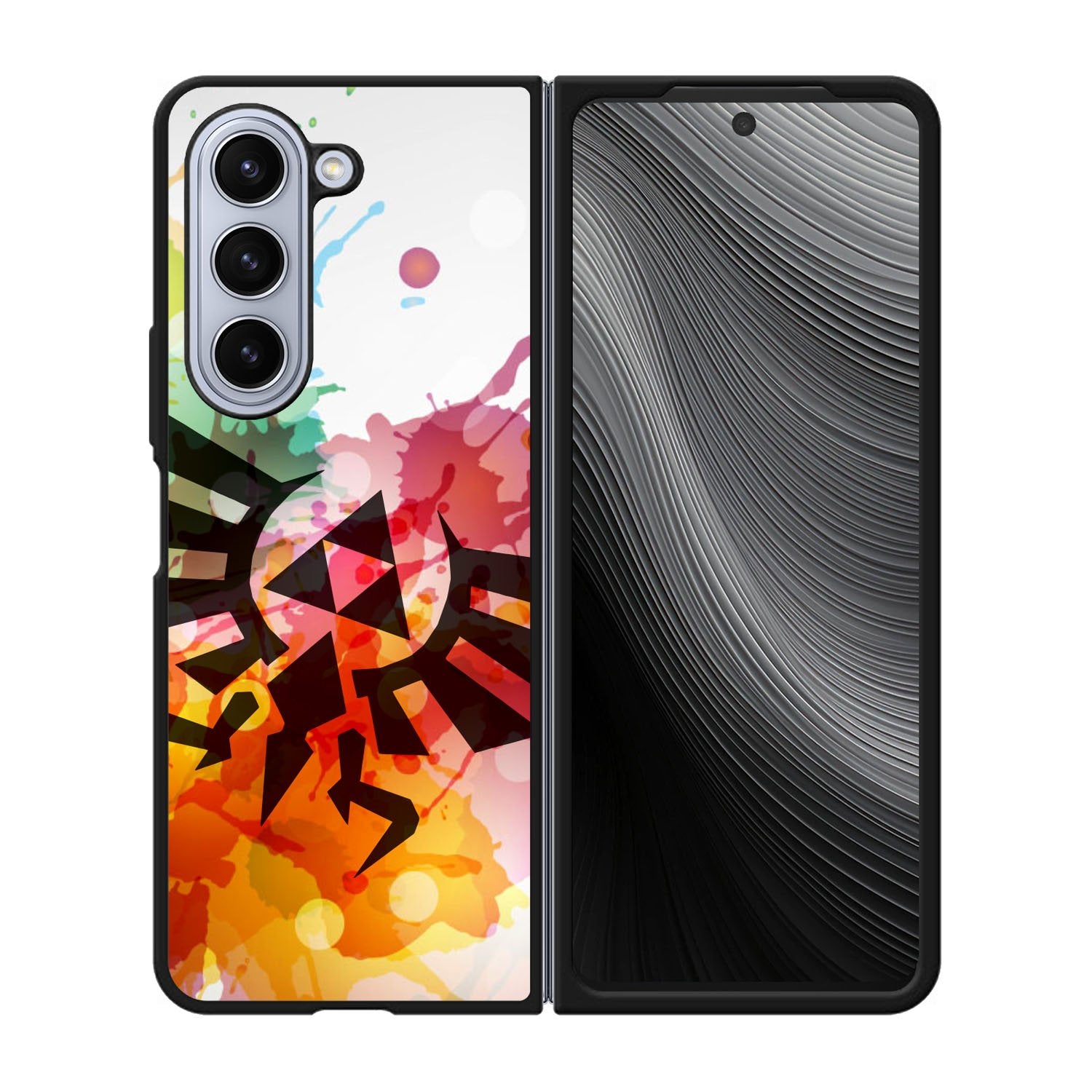 Legend of Zelda Symbol Paint Case Samsung Galaxy z Fold 5 5G BC1334