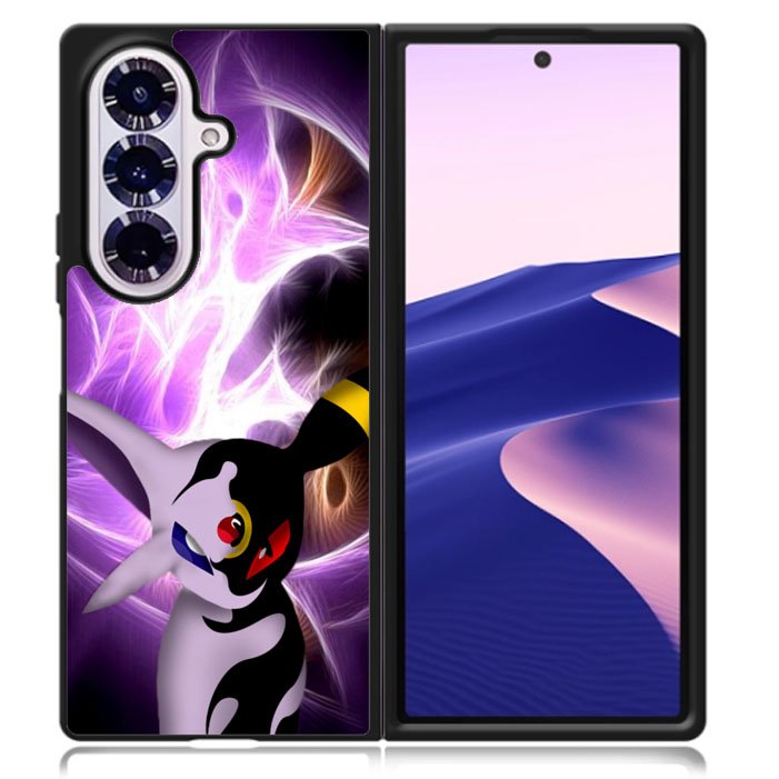 umbreon and espeon face Samsung Galaxy Z Fold 7 5G Case BC1338