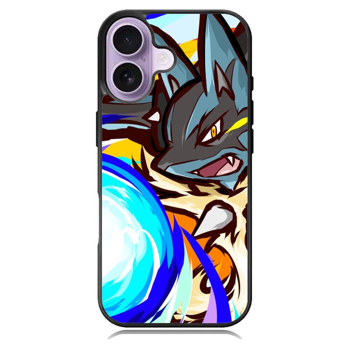Lucario Mega evolution Pokemon iPhone 17 Case BC1351