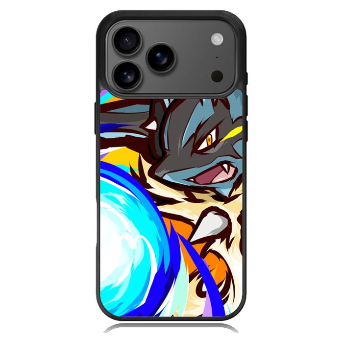 Lucario Mega evolution Pokemon iPhone 17 Pro Max Case BC1351